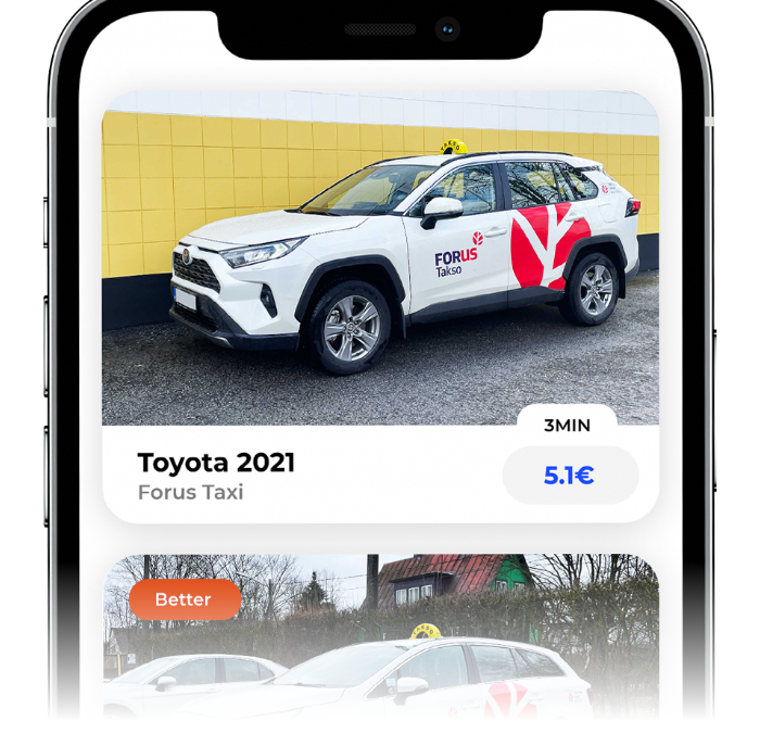 В Клайпеде начало работу новое мобильное приложение для вызова такси