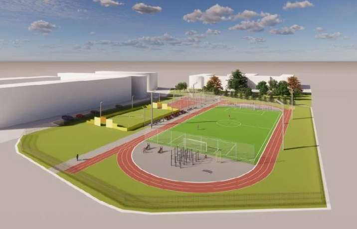 В Клайпеде представлен проект нового школьного стадиона
